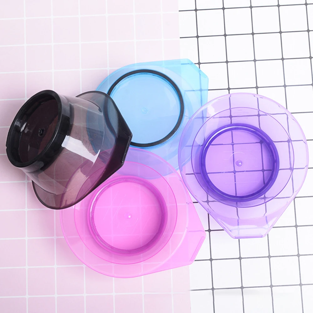 

Hair Coloring Mixing Dye Bowl DIY Hair Styling Pro Hair Salon Hairdressing Tool Plastic Bowl Random Color