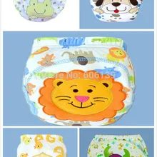 Милый Водонепроницаемый 3 слоя для приучения к горшку штаны для ребенка белье для мальчиков, Короткие трусы с рисунком медведя нижнее белье трусы на рост от 80 до 100 5 шт. Для мальчиков ясельного возраста обучение Штаны