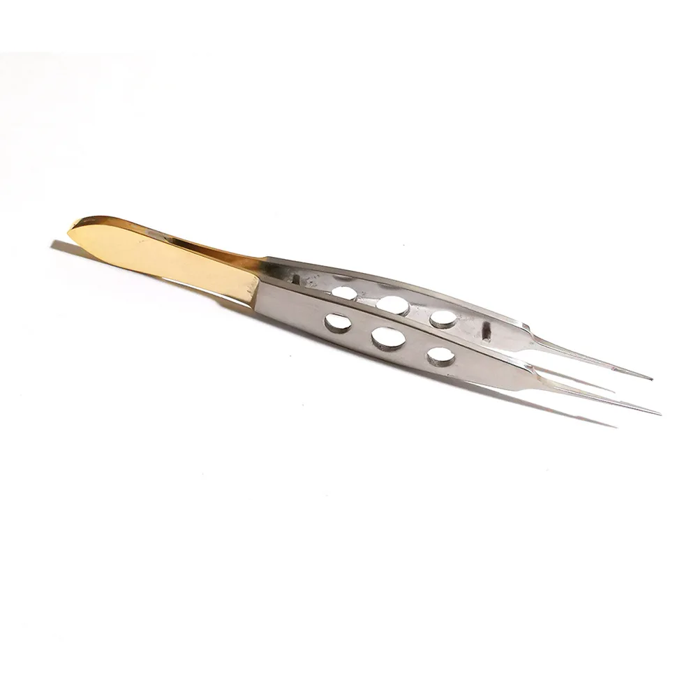 Stainless steel ophthalmic micro forceps with gold handle, double eyelid shaping tool, fat forceps, ophthalmic tooth tweezers Stainless steel ophthalmic micro forceps with gold handle, double eyelid shaping tool, fat forceps, ophthalmic tooth tweezers