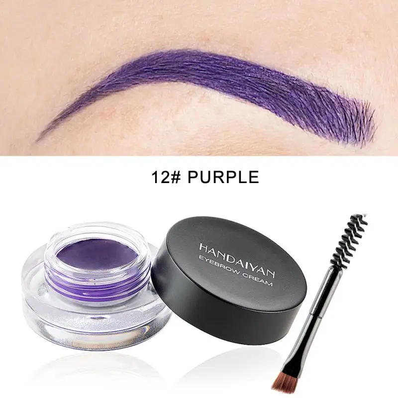 12 Colors Super Waterproof Eyebrow Cream Gel Professional No Fading Brow Tint Makeup Tools For Styling TSLM1 | Красота и здоровье