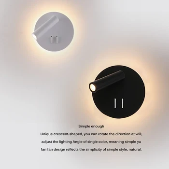 

Indoor LED Wall Lamp Living Room Decoration Wall Light Home Lighting Fixture Loft Stair Light Round Aluminum