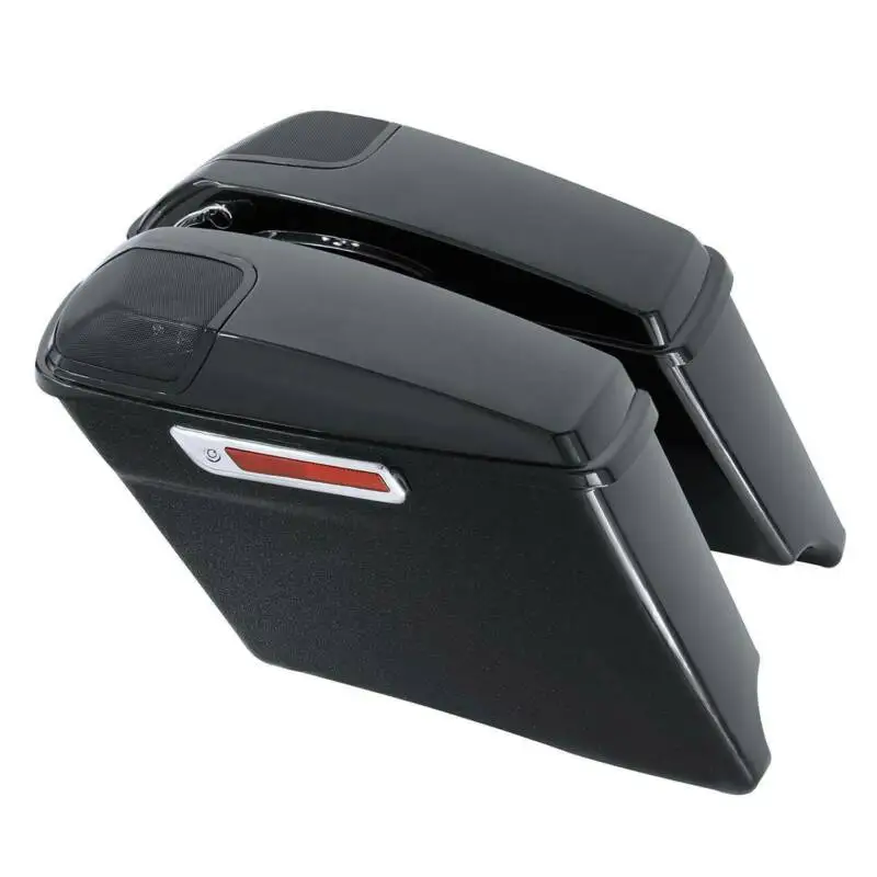 Motorcycle 4" Painted Cvo Stretched Saddlebags For Harley Touring Road