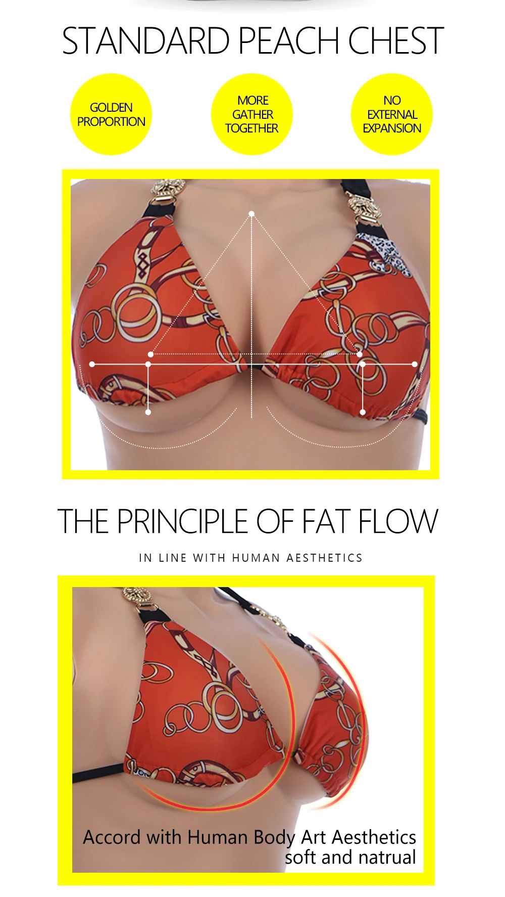 Half Body Fake Boobs High End 7th Silicone Breast forms Plate tits Meme for Crossdresser Transgender Drag Queen Transvestite (2)
