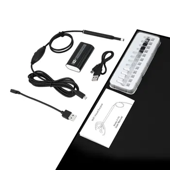 

F170 Wireless WiFi Ear Cleaner Earpick Endoscope 5.5mm Lens Otoscope Earwax Cleaning Spoon Remover for Smartphone PC