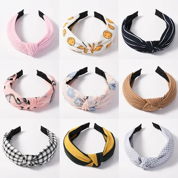 

Solid Color Headband for Women Korean Soft Suede Knotted Hairband Handmade Bowknot Flower Hair Hoop Hair bow Hair Accessories