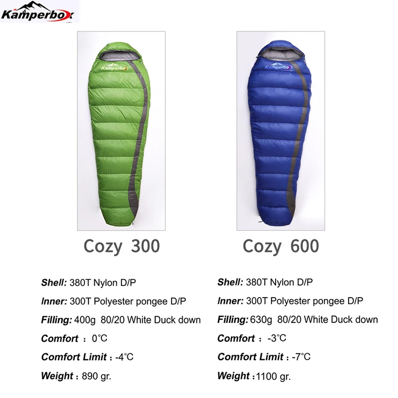 Kamperbox Sleeping Bag Winter Cold Down Sleeping Bag 2