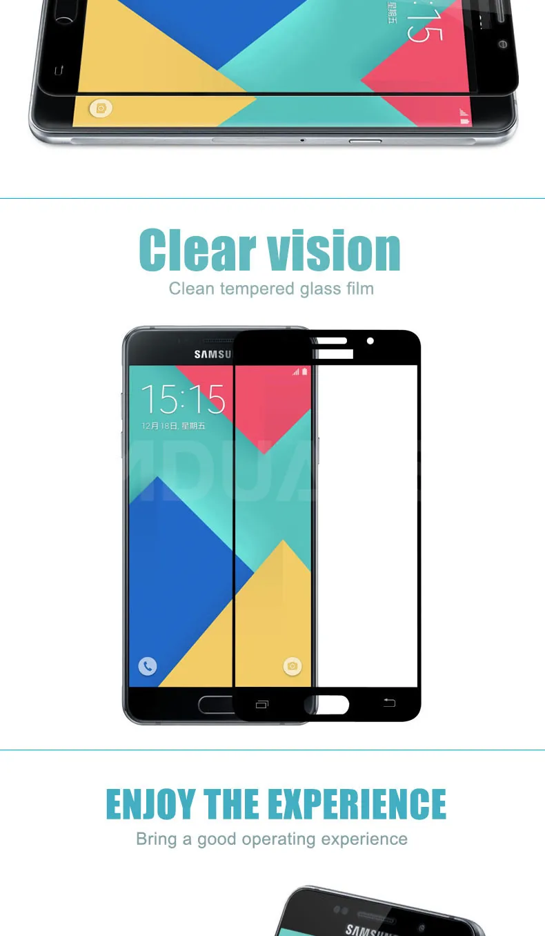 9D защитное стекло на Samsung Galaxy A3 A5 A7 J3 J5 J7 S7 полное покрытие закаленное защитное стекло для экрана