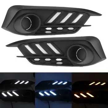 

2pcs LED Daytime Running Lights 3 Colors DRL Lamp Fits for Honda Civic 10th 2016-2018 LED Daytime Light New Arrivals