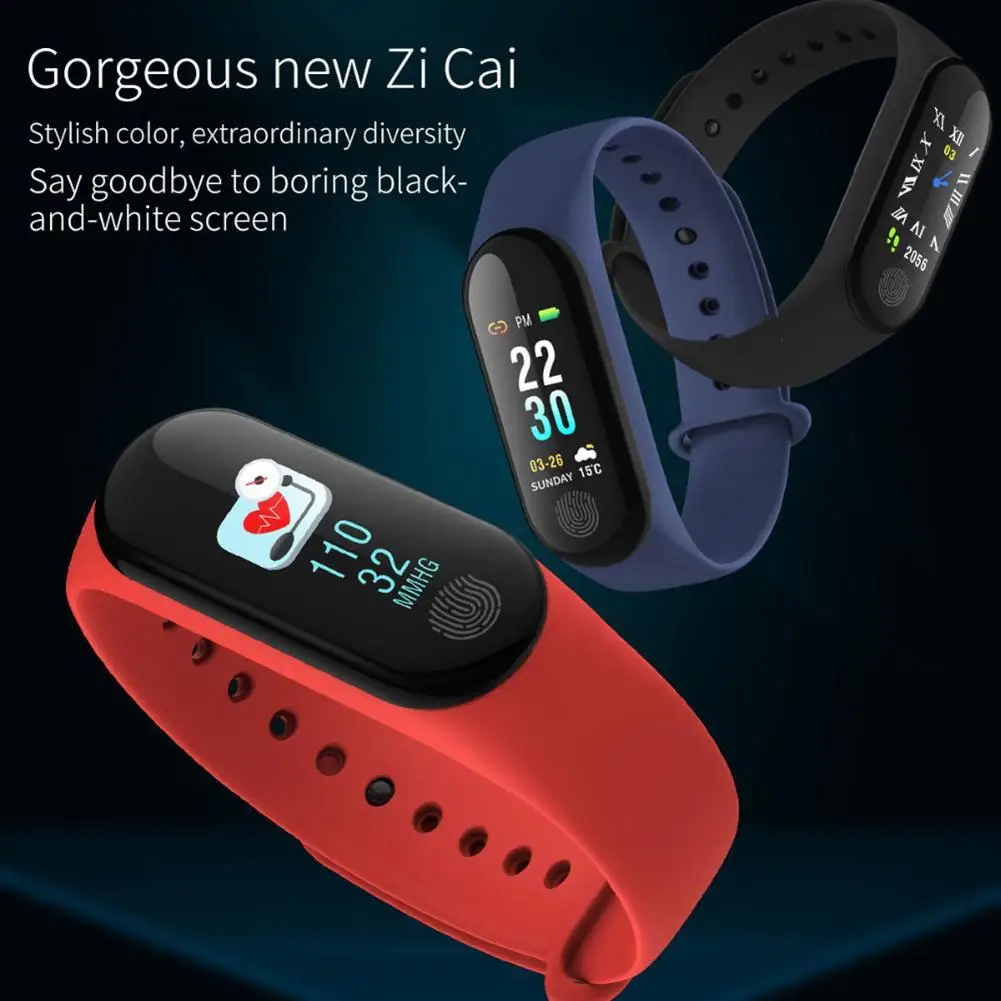 Smart Bracelet 3 Color AMOLED Screen Miband 4 Smartband Fitness Traker Bluetooth Sport Waterproof Smart Band
