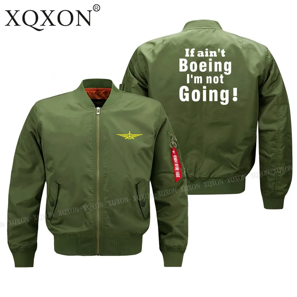 XQXON-, новинка, куртка пилота с принтом, If't Boeing, I'm Not Going, мужские пальто, куртки(на заказ), мужские куртки, пальто J612
