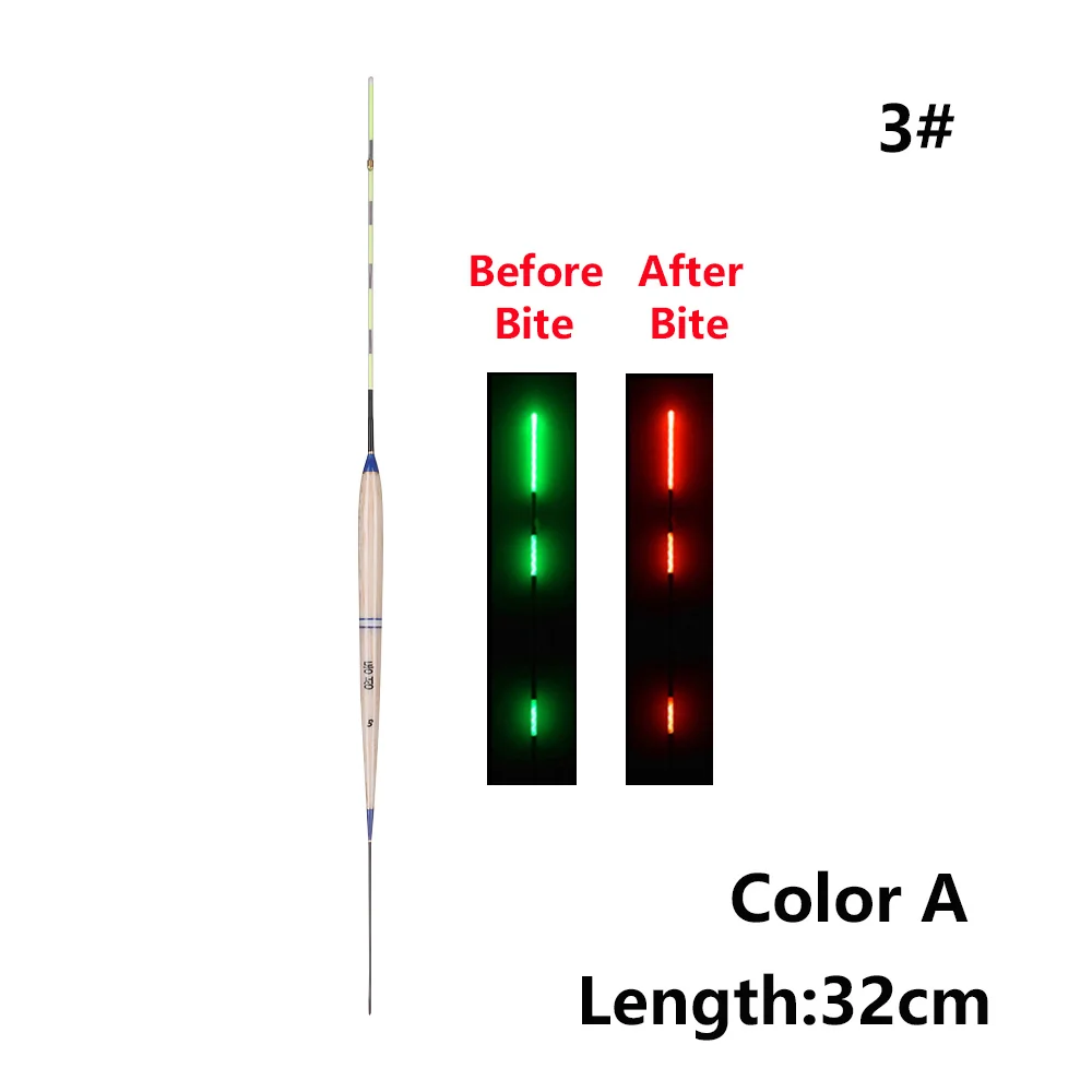 Умный поплавок для рыбалки, сигнализация для укуса рыбы, приманка для укуса, гравитационный Сенсор, светодиодный Изменение цвета освещения, автоматический ночной электронный буй - Цвет: Color A - 3