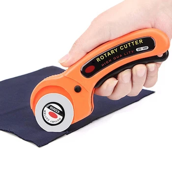 

45mm Rotary Cutters with 1 Blade For Easy Replacement This Fabric Cutting Tool Is Sharp and Durable