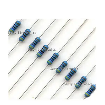 

100PCS 1/4w Watt 10K ohm 10Kohm Metal Film Resistor 0.25W 100000R 1%