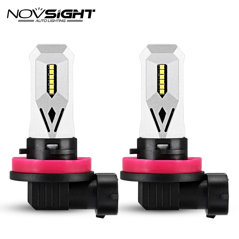 Novsight 2 шт H7/H11/9005/9006 80 Вт Автомобильный светодиодный противотуманный светильник, сменный комплект для фар дальнего света