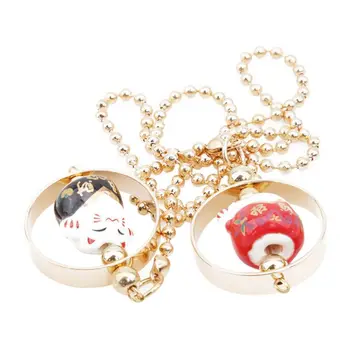 

Car Crystal Charm Car Pendant Hanging Ornament Decorations Interior Car Rearview Mirror Pendant Cute Lucky Cats Ornaments