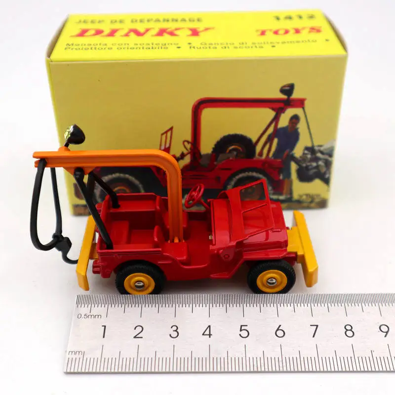 Atlas Dinky Toys 1412 Jeep De Depannage Грузовик Красный литье под давлением модели автомобиля коллекция