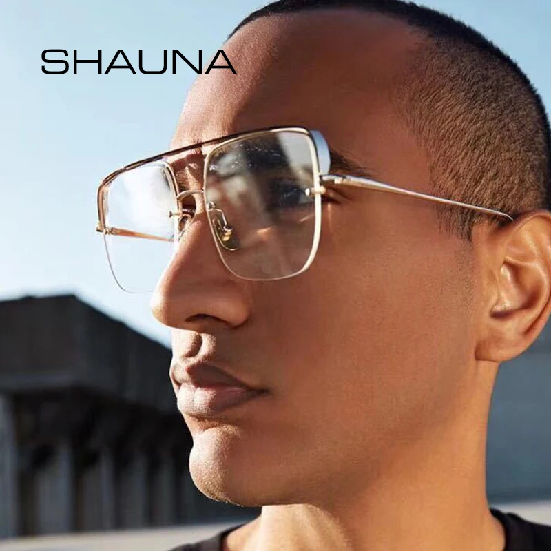 rimless glasses with thick lenses