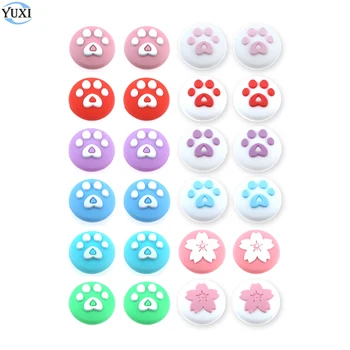 

YuXi 4pcs Silicone Analog Thumb Stick Grip Cap Joystick Cover For Nintend Switch Lite NS Joy-Con Controller Thumbstick Case