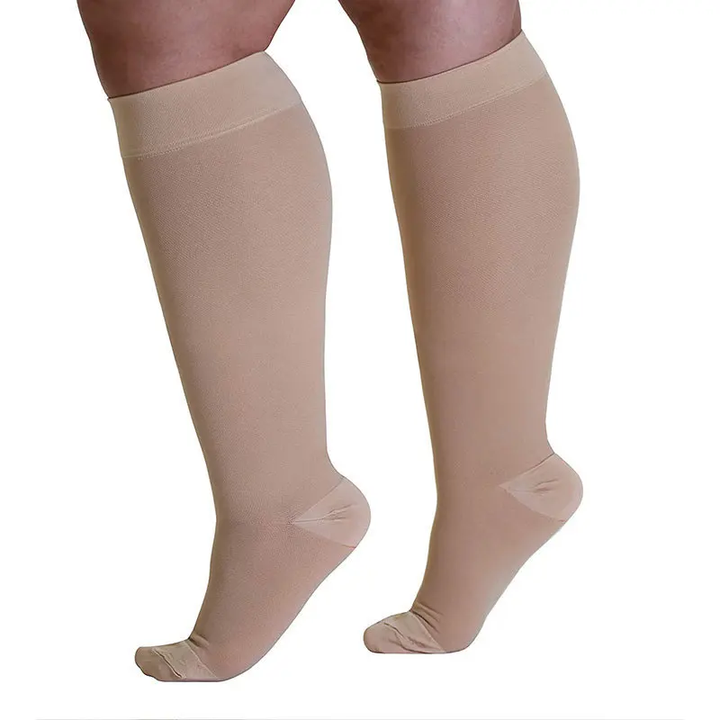 Big Size Compression Stockings Plus Size One Pair Compression Stockings Anti-varices 2XL/3XL/4XL/5XL Stockings Sport Running Men