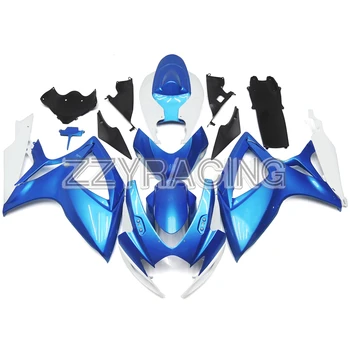 

Complete Motorcycle Fairings Kit for Suzuki GSXR600 K6 2006 2007 GSXR750 K6 2006 2007 ABS Plastic Body Work Metallic Blue White