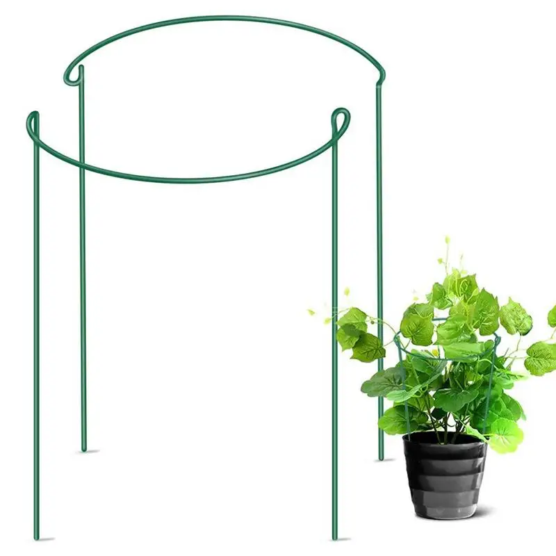 Garden Support Stake 2Pcs Garden Plant Supports Ring Border Support