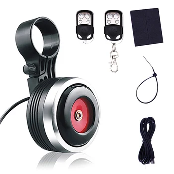 

125db Charge Bicycle Electric Bell Anti-theft Cycle Motorcycle Scooter Trumpet Horn Optional Safety Alarm & Remote Control