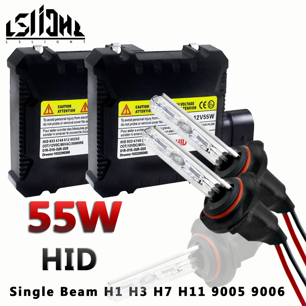 Комплект ксеноновых фар HID s 12 В 55 Вт балласт и лампы Xeon H1 H3 H7 H9 H11 9005 9006 880 3000K 4300K 5000K