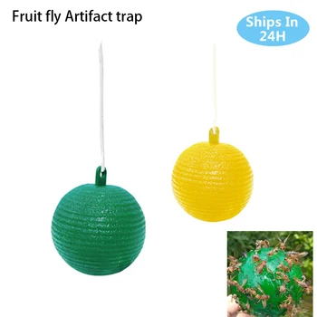 

Fruit Fly Artifact Trap/insect Trap Ball Fruit Fly Catcher Sticky Trap Fly Outdoor Disposable Wasp Bee Trap Pest Control Product
