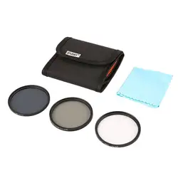 Onleny 52/58/62/67 мм набор фильтров тонкий UV CPL ND4 фильтры с сумкой для хранения + Ткань для очистки 5 шт. комплект для цифровой камеры