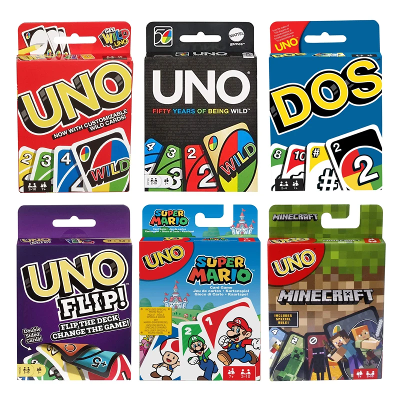 Mattel Games UNO Card Game Series Flip Dos Classic 50th Anniversary Mattel Games UNO Card Game Series Flip Dos Classic 50th Anniversary