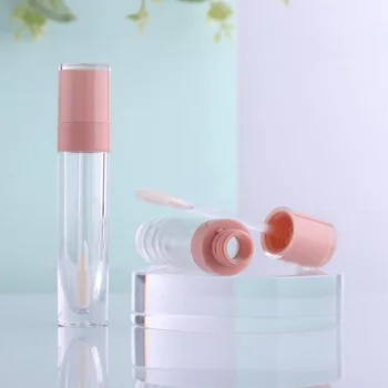 

5pcs 8ml Abs Lip Gloss Tube Empty Plastic Round Lip Balm Tubes Transparent Bottle Small Lip Stick Samples Diy Cosmetic Tools Hot