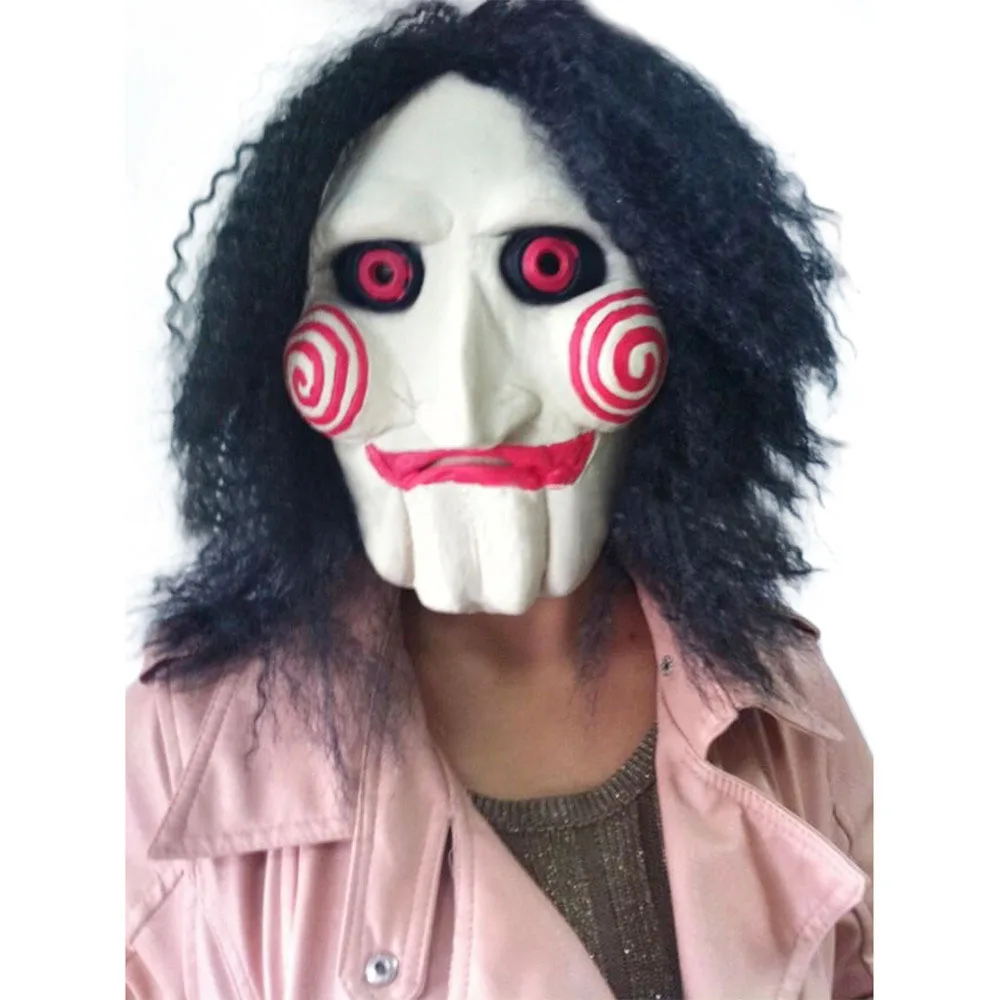 Halloween Mask Chainsaw Puppet Massacre Jigsaw Creepy Props Latex Scary Costume New