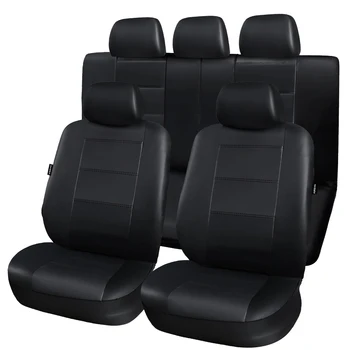 

Removable Comfortable Universal Four Seasons Front Rear Scratch Resistant Faux Leather Car Seat Covers Dustproof
