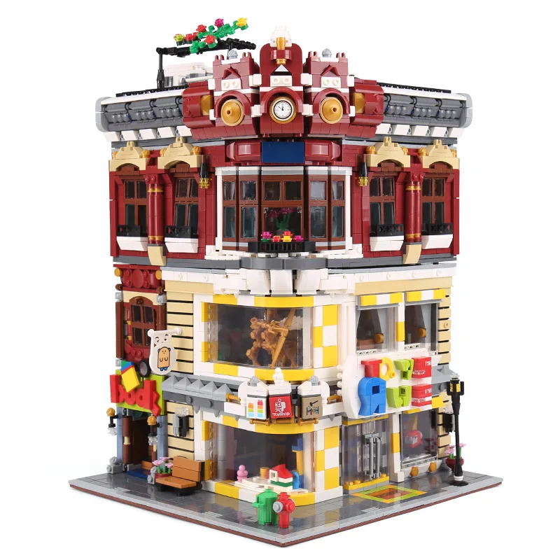 

Chinese Architecture Toy The Toys and Bookstore Set Building Blocks Bricks Assembly Kids Toys Christmas Gifts compatible legoing