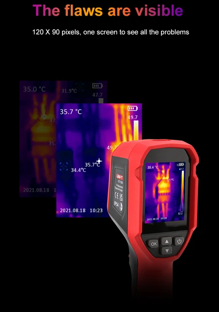 Uni-t Uti120s Infrared Thermal Imager | Humidity Temperature