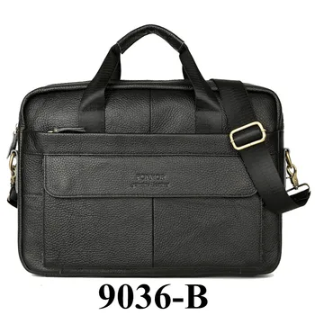 

Men's Genuine Leather Crossbody Bags Handbags Cowhide Leather Briefcase Mens High Quality Luxury Business Messenger Bags Laptop