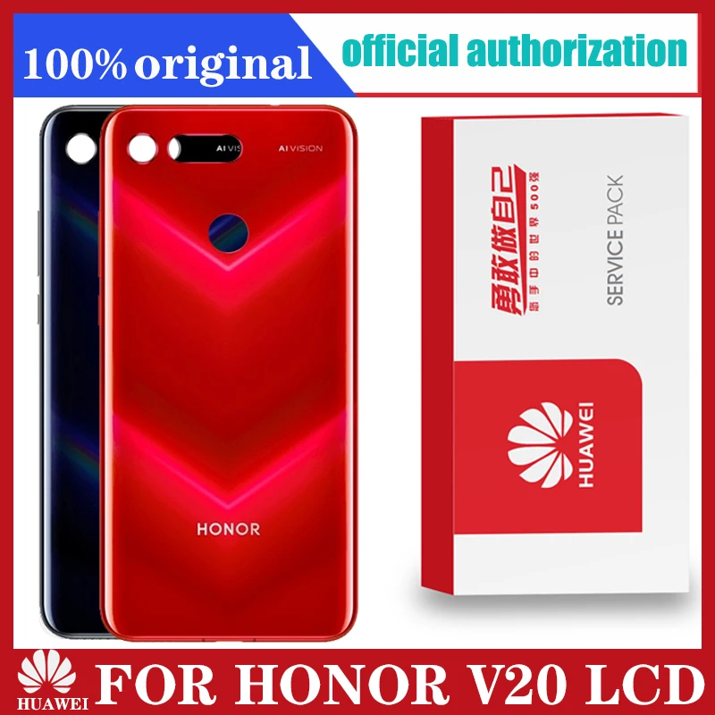 Оригинальный задний корпус для Huawei Honor View 20 задняя крышка аккумулятор стекло V20 с