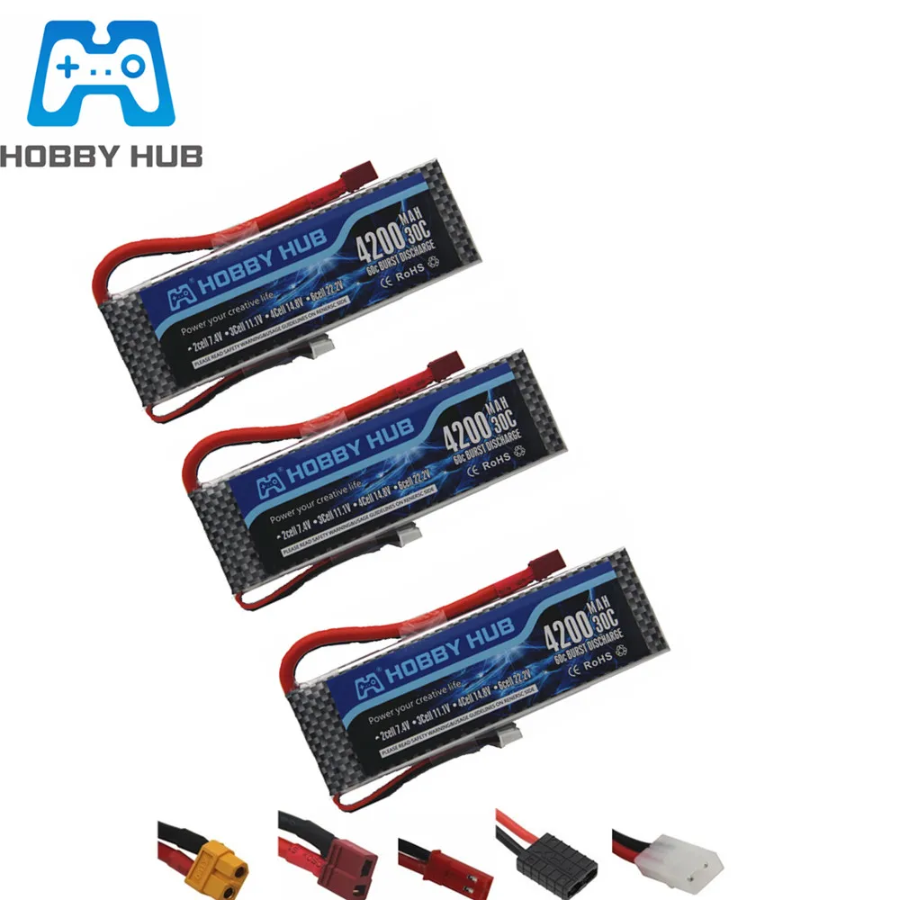 Аккумулятор LiPo 2S 7 4 В 4200 мА · ч для радиоуправляемых автомобилей лодок вертолетов