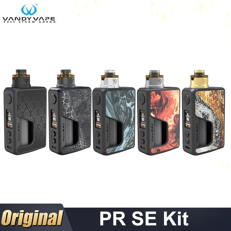 Оригинальный комплект Vandy Vape PR SE 95 Вт 7 мл Pulse V2 Реквием RDA резервуар 21700/20700/18650