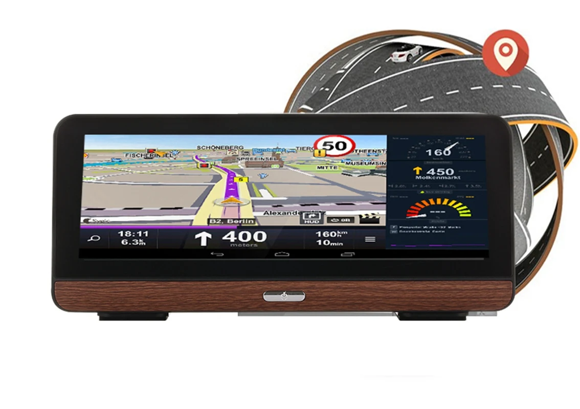 Camlive автомобильный зеркальный рекордер 8 дюймов 4G Adas Dual Cams Hd1080P Gps Bluetooth навигация