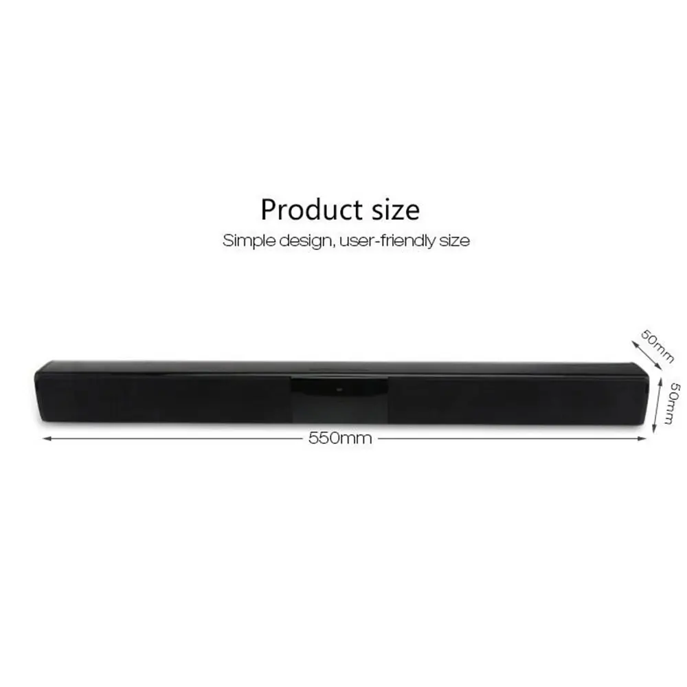 Universal Soundbar Voice Call FM Support TF Bluetooth 4.0 HIFI 4*Trumpet Wireless Speaker Smart Phone Portable Source