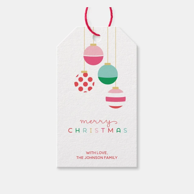 Preppy Holly Christmas Gift Sticker | Set of 24