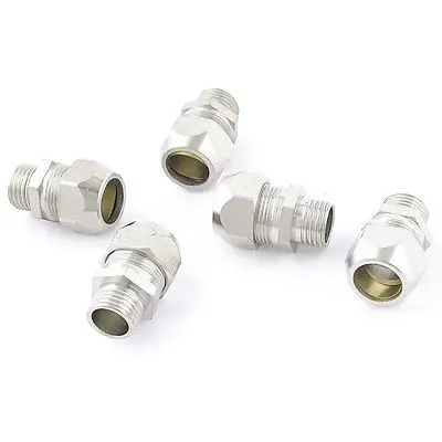 

5pcs 1/4" PT Male Threaded Hex Bushing Quick Connector for 12mm Tube Pipe