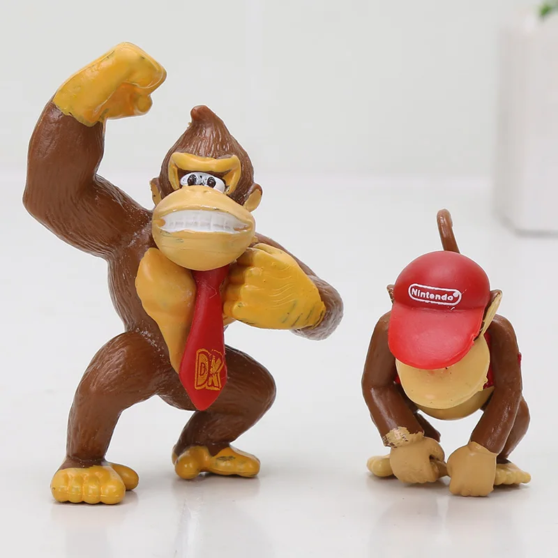 18 шт. 22 шт. Super Mario Bros yoshi Peach toad Goomba Wario Waluigi Теплозаправщик koopa donkey kong ПВХ Фигурки брелоки игрушки-брелоки