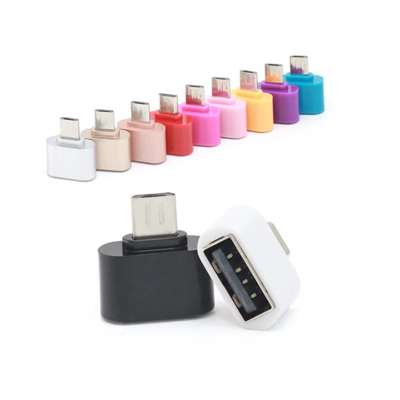 Адаптер Micro USB OTG папа 2 0 мама|Переходники и адаптеры| |