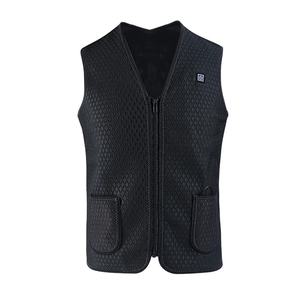 

Outdoor Cycling Electric Heated Vest Smart USB Charging 3Speed Adjustable Temperature Waistcoat Washable Heated Vests for Winter