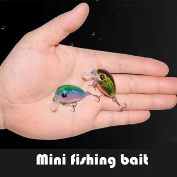 

10pcs 5 Colors Mini Fishing Lures 3.5g 3.6cm Hard Bait Sea Peche Tackle Minnow Treble Hooks Bass Trout Tool Accessories Trolling
