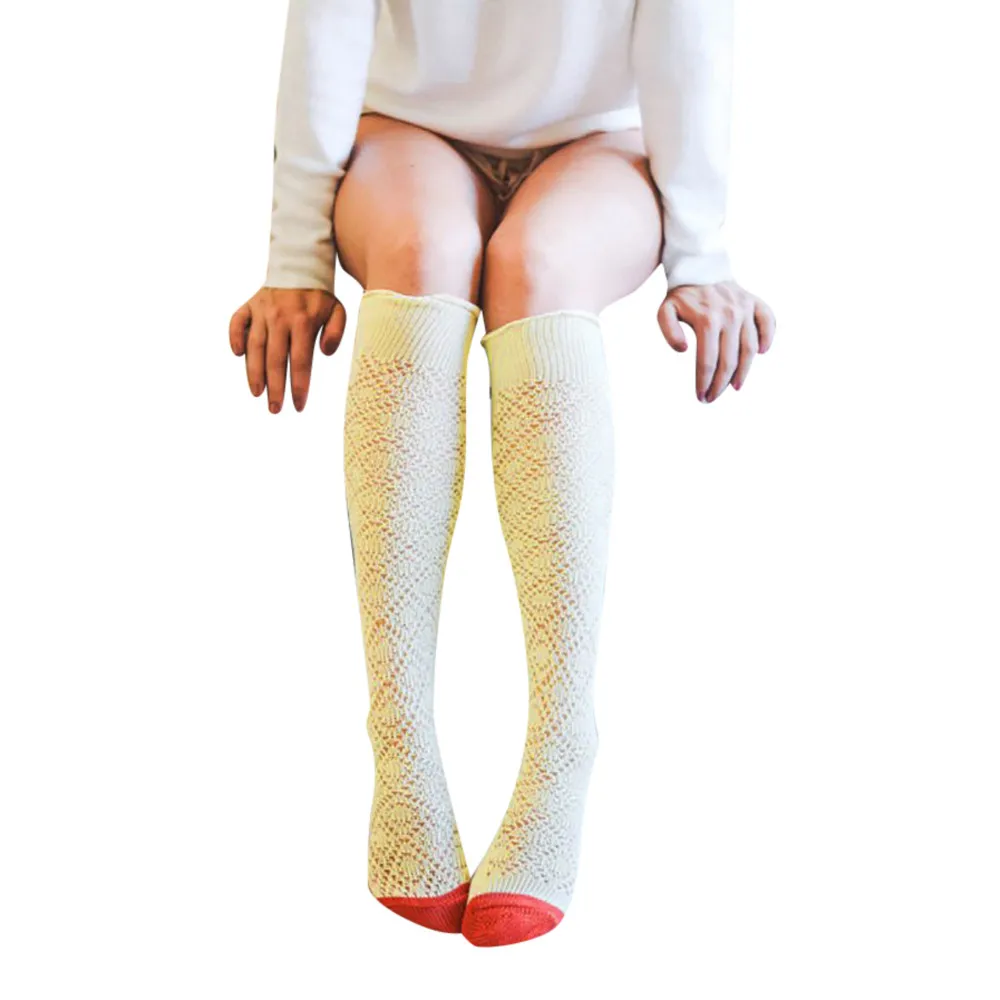 Женские носки для девочек и женщин; Высокие гольфы; длинные хлопковые носки; теплые мягкие носки; Meias; влагостойкие носки;# ZB