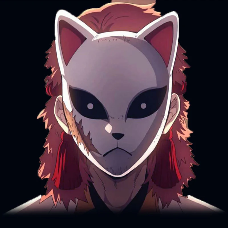 Japanese Anime Cosplay Masks Demon Slayer Kamado Tanjirou Sabito Makomo Halloween Mask Cosplay Party Costume Props Fox Masks