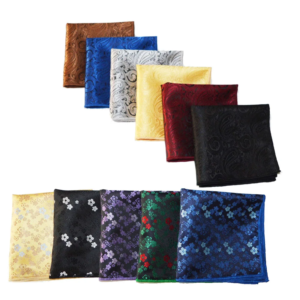 Мужской платок Пейсли Цветочный платок с принтом вечерние деловые карманные квадратные YXTIE0336